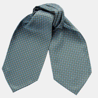 Palermo - Silk Ascot Cravat Tie - Olive