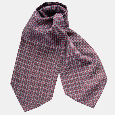 Palermo - Silk Ascot Cravat Tie - Merlot