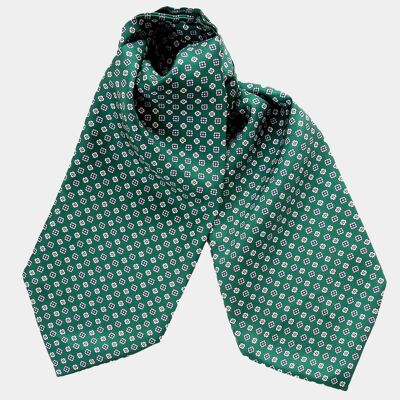 Spoleto - Silk Ascot Cravat Tie - Clover