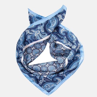 Messina - Silk Neckerchief - Azure