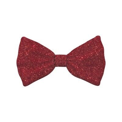 Bow Tie Xmas Glitter Red Dog XL