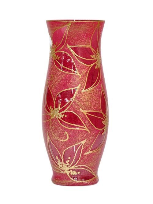 Handpainted glass vase for flowers 8290/300/sh181 | Jug table vase height 30 cm
