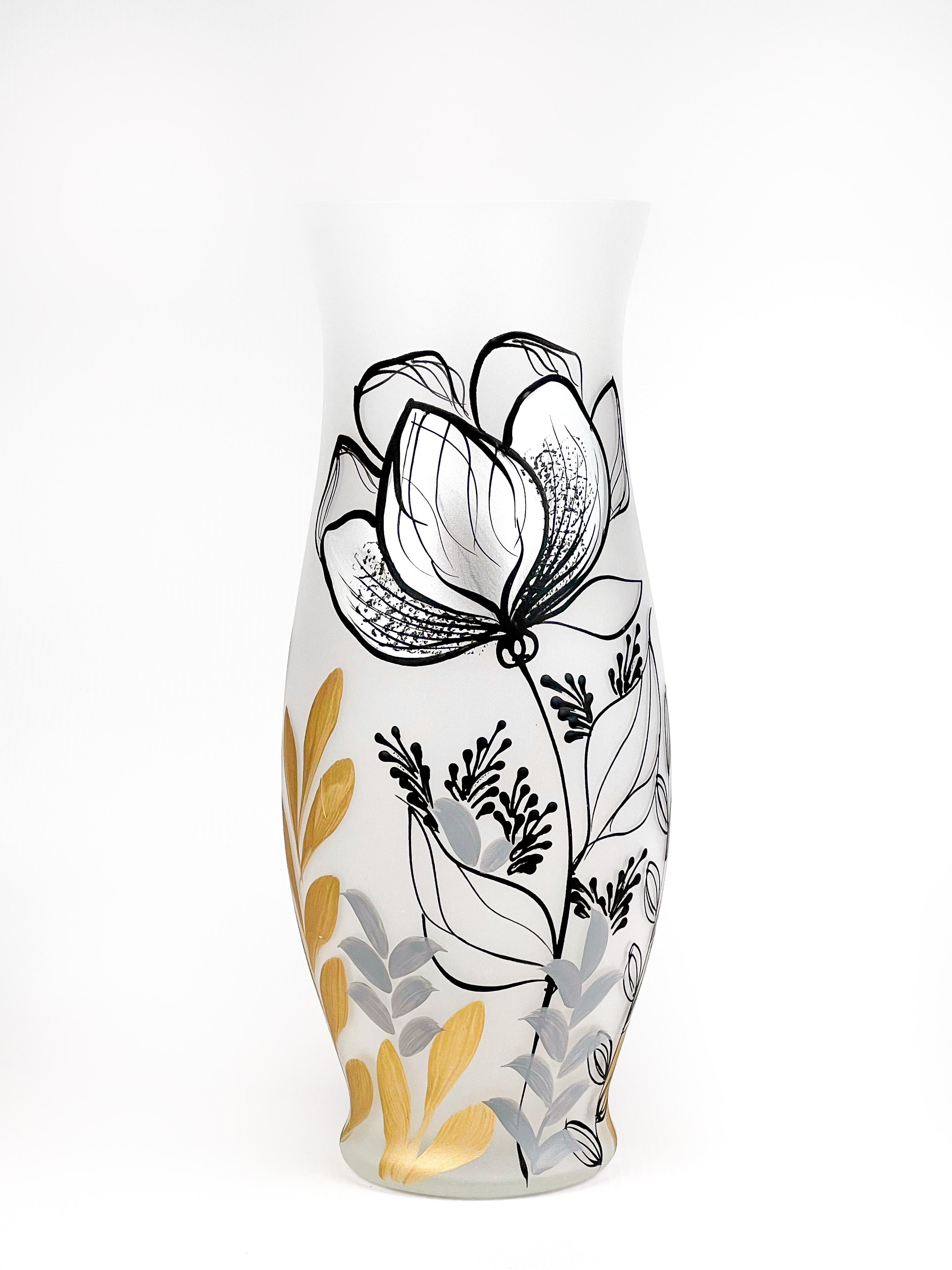 Vaso decorativo in vetro artistico 8290/300/sh304