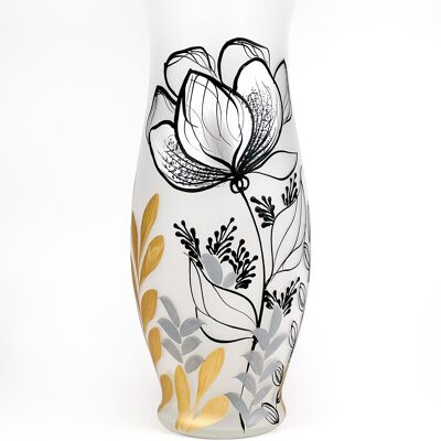 Vase en verre décoratif d'art 8290/300/sh304