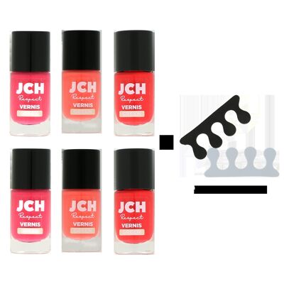 Pack PEPS 6 varnishes + 4 free toe separators