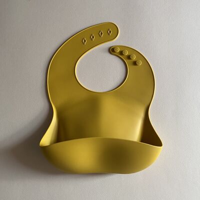 Silicone bib - mustard