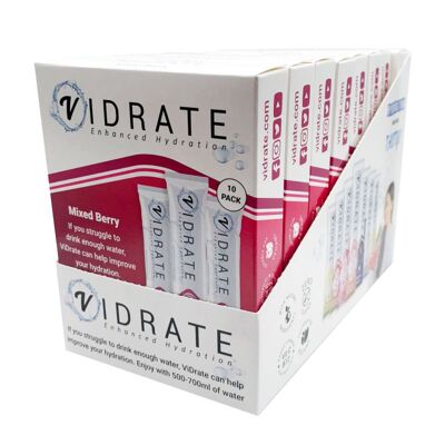 ViDrate Mixed Berry 8 x 10 sachet SRDU packs