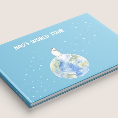 Libro per bambini sull'educazione al mondo e agli animali per ragazze e ragazzi Nao's Around the World