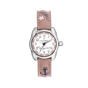 38976 - Montre fille analogique Lulu Castagnette - Bracelet cuir motif fleur et marin - Petite Lulu Escape