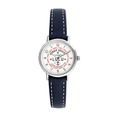 38979 - Lulu Castagnette analogue girl's watch - Leather strap with stitching - Sea You