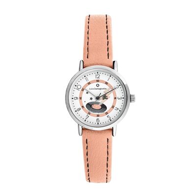 38980 - Lulu Castagnette analogue girl's watch - Leather strap with stitching - Rock Star