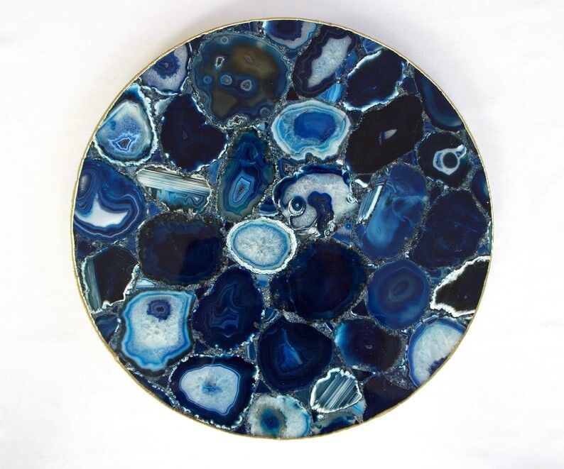 Agate bleue Lazy Susan