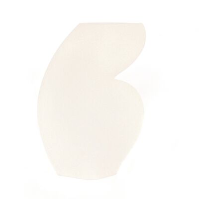 VASE EN CERAMIQUE 'ELLIPSE N°4 - BLANC'