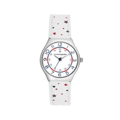 38986 - Lulu Castagnette analogue girl's watch - Star motif leather strap - Mini Star Héritage