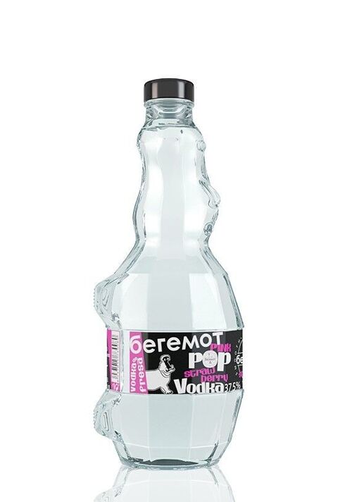 Vodka Premium Beremot Pink Pop Strawberry 37,5% Alcohol - 700 ml