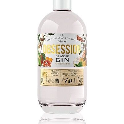 Gin Premium Obsession Classico 37,5% Alcool - 700 ml