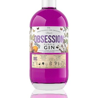 Gin Premium Obsession Purple 37,5% Alcool - 700 ml
