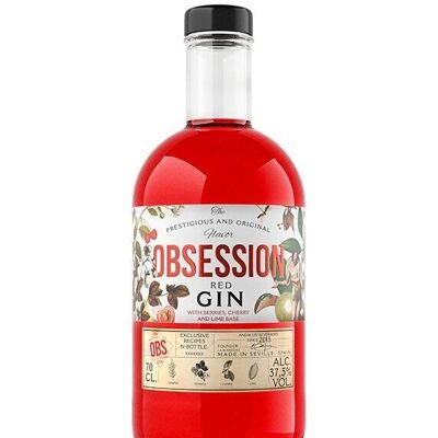 Ginebra Premium Obsesión Roja 37,5% Alcohol - 700 ml