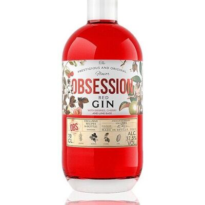 Gin Premium Obsession Rouge 37,5% Alcool - 700 ml