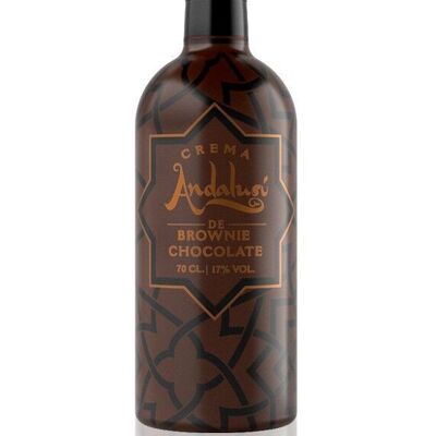Creme Made in Sevilla Andalusi Brownie Geschmack 17% Alkohol - 700 ml