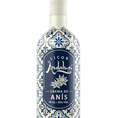 Liquor Made in Seville Andalusi Anise Cream Flavor 25% Alcohol - 700 ml