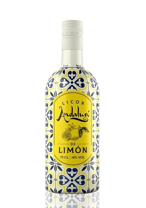 Liquor Made in Seville Andalusi Lemon Flavor 18% Alcohol - 700 ml