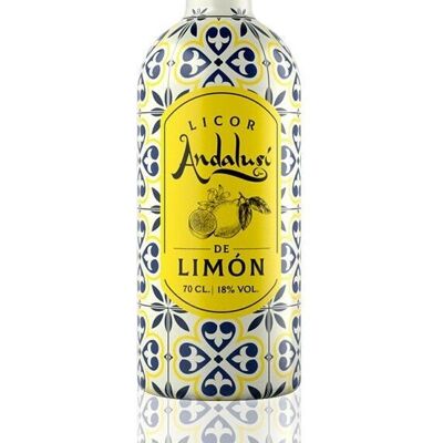 Likör Made in Sevilla Andalusischer Zitronengeschmack 18% Alkohol - 700 ml
