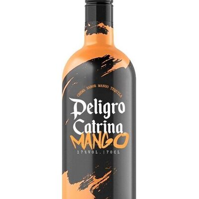 Tequila Crema Premium Peligro Catrina 17% Alcohol Sabor Mango - 700 ml