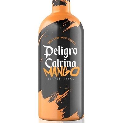 Tequila Cream Premium Peligro Catrina 17% Alkohol Mangogeschmack - 700 ml
