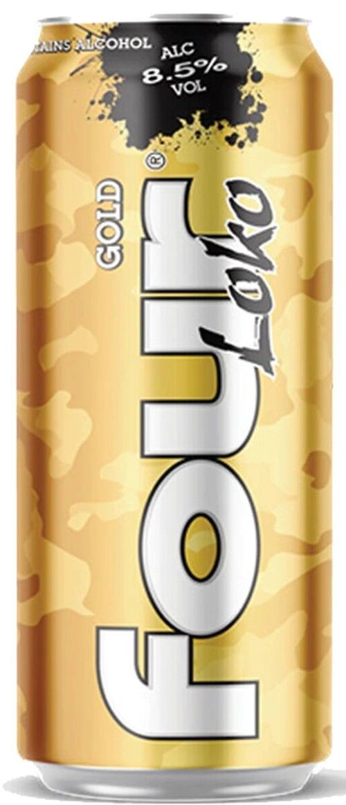 Four Loko Ready-to-Drink Gold Flavor 8.5% Alcohol- 440 ml