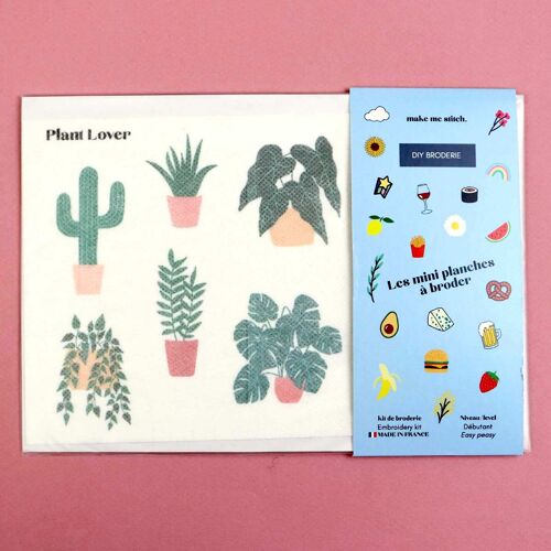 Mini planches à broder - Plant Lover