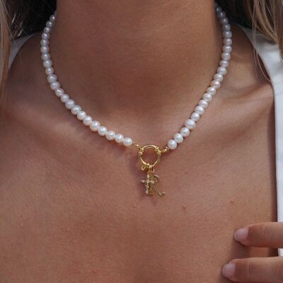 COLLANA • GENTIANE • - Collana con lacci dorati