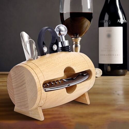Wine Accessory Set of 4 for Gifting and Bar Decor