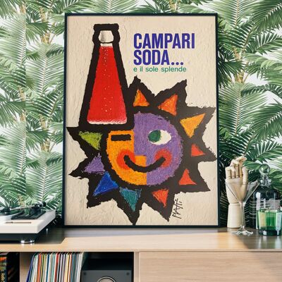 Pintura de soda Campari