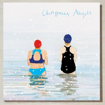 Karte Weihnachtsengel (Wildschwimmen)