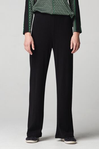 (8508-IWIRA) PANTALON PALAZZO CEINTURE ÉLASTIQUE 3