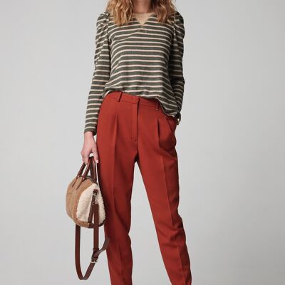 (8532-ALNES) PANTALON PLISSÉ