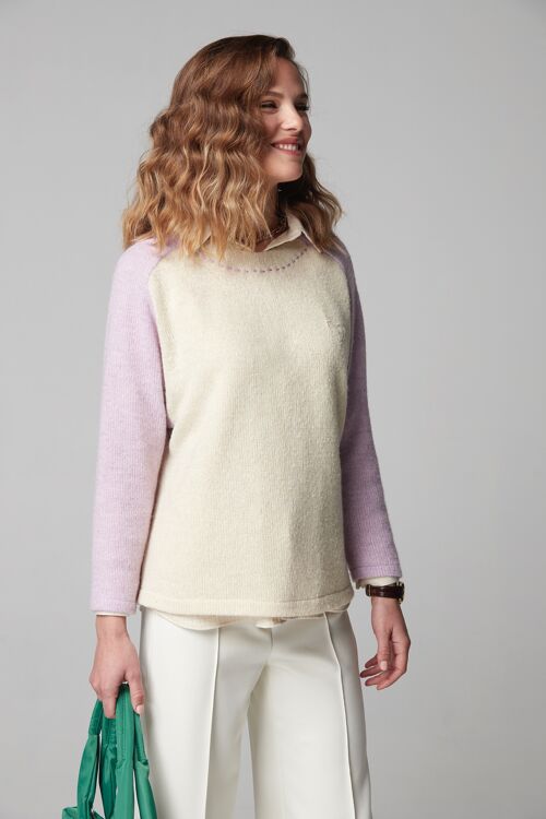 (8539-TRUMAN) RAGLAN SWEATER