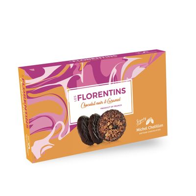 FLORENTINOS DE CARAMELO DE MANTEQUILLA SALADA Y CHOCOLATE NEGRO