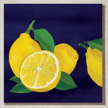 Lemon Card (cartes de fruits) 1