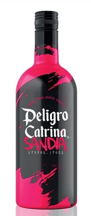 Tequila Crema Premium Peligro Catrina 17% d'alcool Sabor Sandía - 700 ml 1