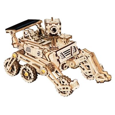 3D Houten Puzzel op zonne-energie Harbinger Rover, Robotime, LS402, 17,5x8,5x10cm