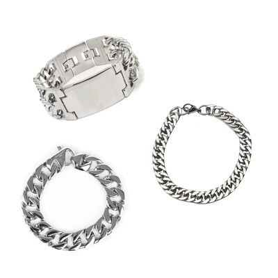 Stainless steel bracelets | set of 12 | ladies / men bracelets | SALE! SALE