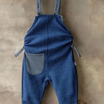 Expandable Dungarees (Blue Agate)