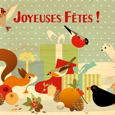 CHRISTMAS GREETING CARD - ANIMALS & GIFTS