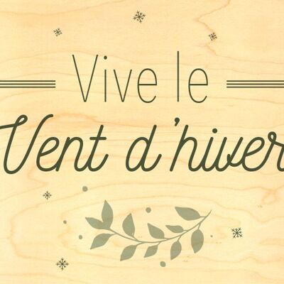 CHRISTMAS GREETING CARD - VIVE LE VENT