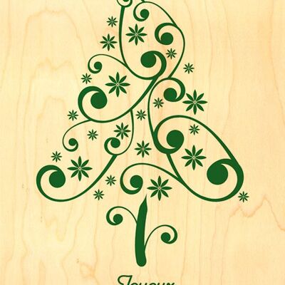 CHRISTMAS GREETING CARD - TYPO TREE