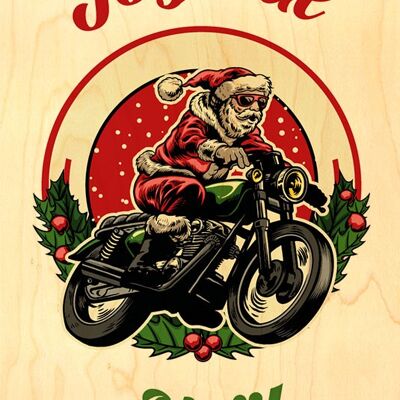 GREETING CARD - FATHER CLAUS BIKER