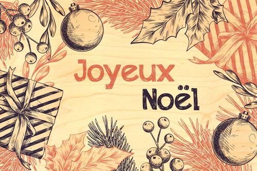 CARTE DE VOEUX NOEL - HOUX CADEAUX