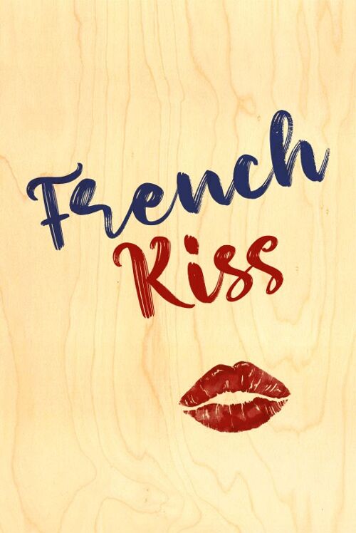 CARTE POSTALE BOIS - FRENCH KISS